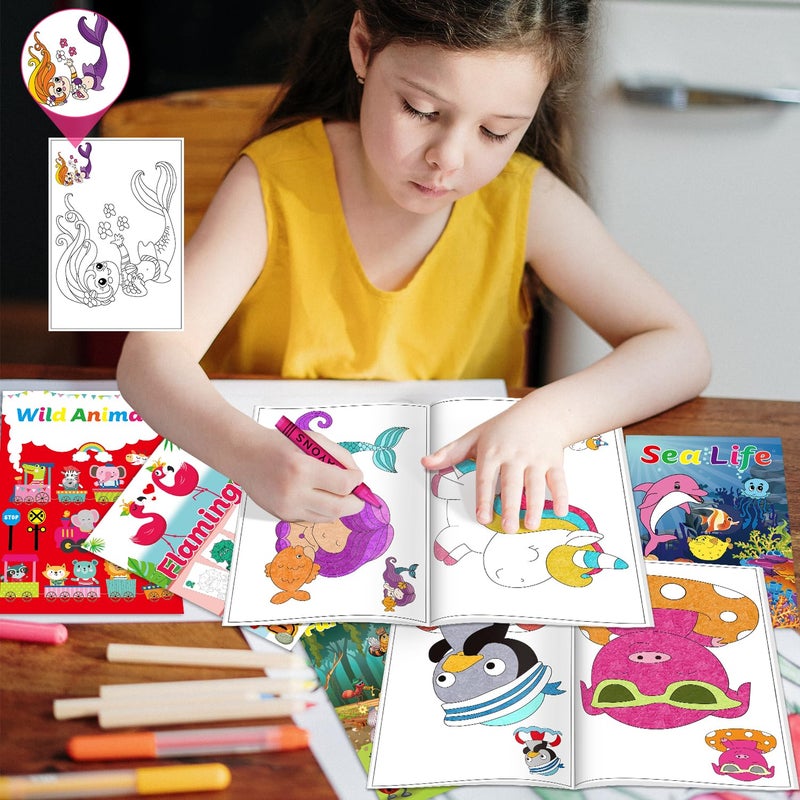 Kalysky 15Pack Bulk Coloring Books (5.9 * 8.5 inch) for Kids Ages 2-4 4-8  Kids Party Favors Carnival Prizes Goodie Bag Stuffer Classroom Activity Supplies Activity Books for Kids - Image 5